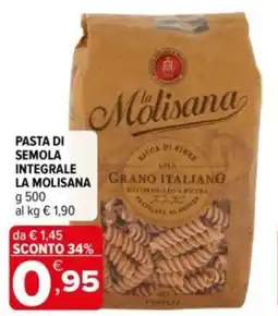 Iperal Pasta di semola integrale LA MOLISANA offerta