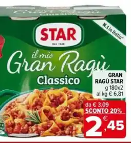 Iperal Gran ragù STAR offerta
