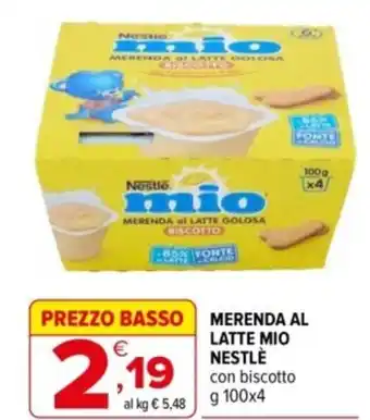 Iperal Merenda al latte mio NESTLÉ offerta