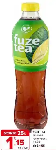 Iperal FUZE TEA limone e lemongrass offerta