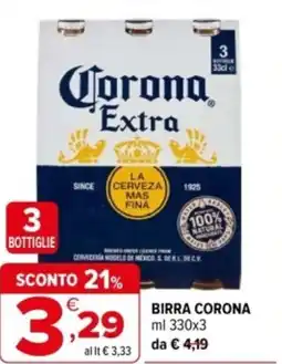 Iperal Birra CORONA offerta