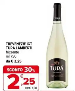 Iperal Trevenezie igt TURÁ LAMBERTI frizzante offerta