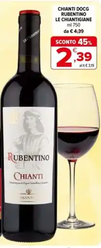 Iperal Chianti docg rubentino le chiantigiane offerta