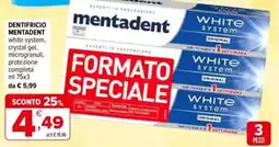 Iperal Dentifricio MENTADENT offerta