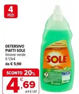 Iperal Detersivo piatti SOLE offerta