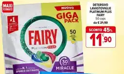 Iperal Detersivo lavastoviglie platinum plus FAIRY offerta
