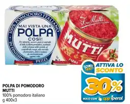 Iperal Polpa di pomodoro MUTTI offerta