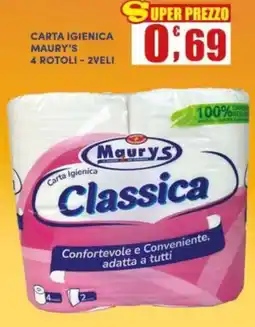 Maury's Carta igienica MAURY'S offerta