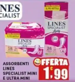 Maury's Assorbenti lines specialist mini e ultra mini offerta