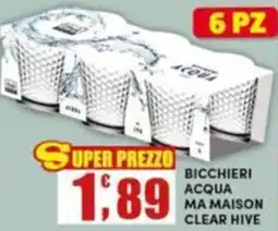Maury's Bicchieri acqua ma maison clear hive offerta