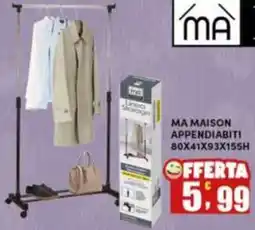 Maury's Ma maison appendiabiti 80x41x93x155h offerta