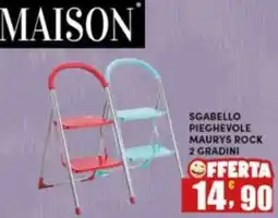 Maury's Sgabello pieghevole maurys rock 2 gradini offerta