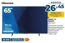 Sinergy Hisense SMART TV 65A69S offerta