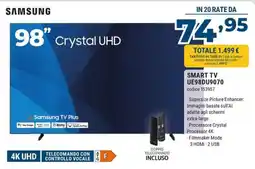 Sinergy SAMSUNG SMART TV UE98DU9070 offerta