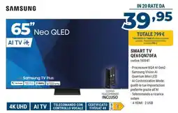 Sinergy SAMSUNG SMART TV QE65QN70FA offerta