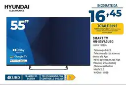 Sinergy HYUNDAI ELECTRONICS SMART TV HN-55VA3USG offerta