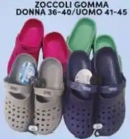 Maury's Zoccoli gomma donna 36-40/uomo 41-45 offerta
