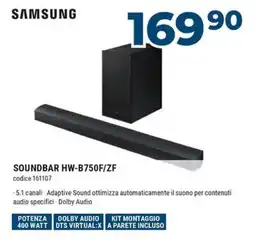 Sinergy SAMSUNG SOUNDBAR HW-B750F/ZF offerta