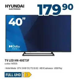 Sinergy HYUNDAI TV LED HN-40ET3F offerta