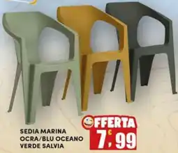 Maury's Sedia marina ocra/blu oceano verde salvia offerta