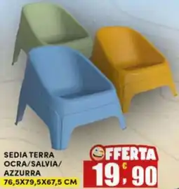 Maury's Sedia terra ocra/salvia/ azzurra offerta