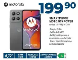 Sinergy motorola SMARTPHONE MOTO G15 POWER offerta