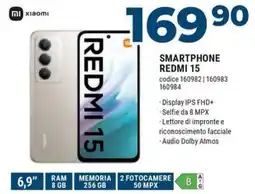 Sinergy Xiaomi SMARTPHONE REDMI 15 offerta