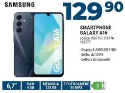Sinergy SAMSUNG SMARTPHONE GALAXY A16 offerta