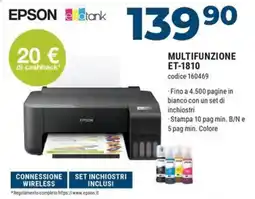 Sinergy EPSON MULTIFUNZIONE ET-1810 offerta