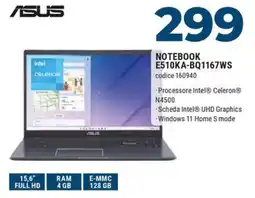 Sinergy ASUS NOTEBOOK E510KA-BQ1167WS offerta