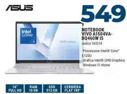 Sinergy AUS NOTEBOOK VIVO A1504VA- BQ460W 15 offerta