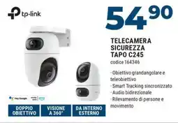 Sinergy Tp-link telecamera sicurezza tapo C245 offerta