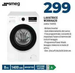 Sinergy smeg LAVATRICE W3084A20 offerta
