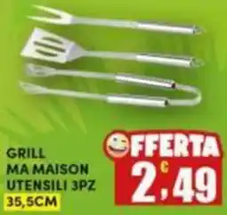 Maury's Grill ma maison utensili 3pz offerta
