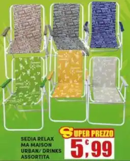 Maury's Sedia relax ma maison urban/drinks MA MAISON offerta