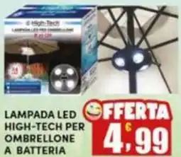 Maury's Lampada led high-tech per ombrellone a batteria offerta