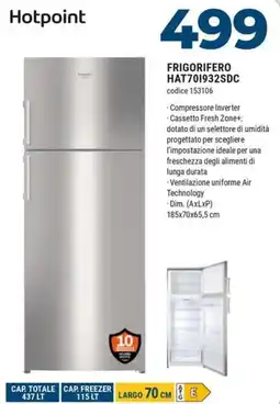 Sinergy Hotpoint FRIGORIFERO HAT701932SDC offerta