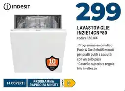 Sinergy INDESIT LAVASTOVIGLIE IN2IE14CNP80 offerta
