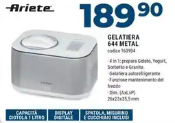 Sinergy Ariete gelatiera 644 metal offerta