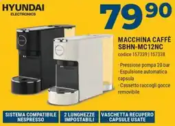 Sinergy HYUNDAI ELECTRONICS MACCHINA CAFFÈ SBHN-MC12NC offerta