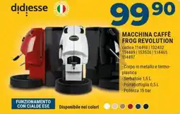 Sinergy Didiesse macchina caffè frog revolution offerta