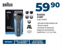 Sinergy BRAUN RASOIO 310BT offerta