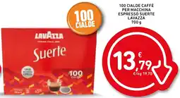 Spazio Conad 100 cialde caffè per macchina espresso suerte LAVAZZA offerta