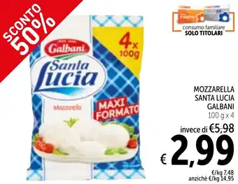 Mozzarella santa lucia GALBANI