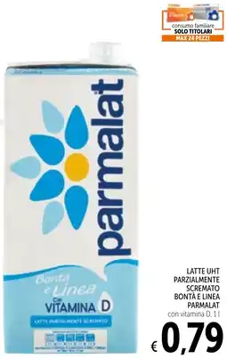 Spazio Conad Latte uht parzialmente scremato bontà e linea PARMALAT offerta