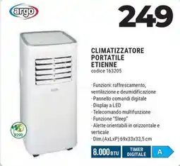 Sinergy Argo climatizzatore portatile etienne offerta