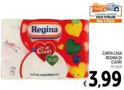 Spazio Conad Carta casa REGINA DI CUORI offerta