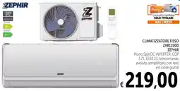 Spazio Conad CLIMATIZZATORE FISSO ZAB12000 ZEPHIR offerta