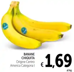 Spazio Conad Banane chiquita offerta