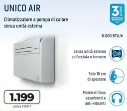 Sinergy OLIMPIA SPLENDID UNICO AIR 8.000 BTU/h offerta